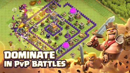Clash of Clans Mod APK Gameplay Screenshot 2 – Unlimited gems