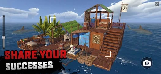 Ocean Nomad — Raft Survival Mod APK Gameplay Screenshot 8 – Offline Stable