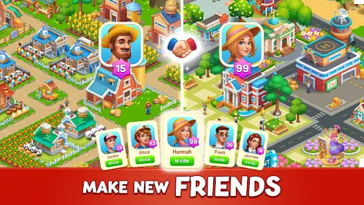 Farm City: Farming & Building Mod APK Gameplay Screenshot 7 – No ads