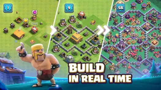 Clash of Clans Mod APK Gameplay Screenshot 1 – Unlimited money