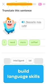 Duolingo Mod APK App Screenshot 4 – Unlimited Hearts