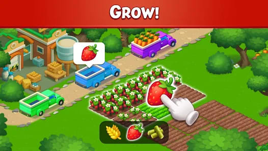 Farm City: Farming & Building Mod APK Gameplay Screenshot 2 – Unlimited gems