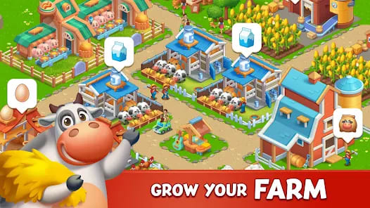 Farm City: Farming & Building Mod APK Gameplay Screenshot 6 – Unlimited gems