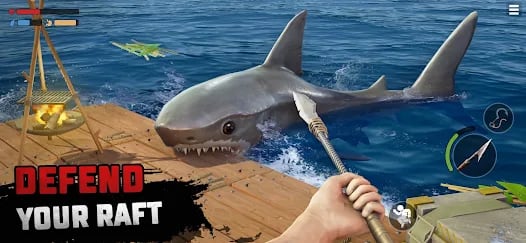 Ocean Nomad — Raft Survival Mod APK Gameplay Screenshot 2 – Money Increase When Spent