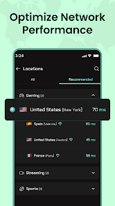 Bolt VPN Mod APK App Screenshot 6 – AES-256 Encryption