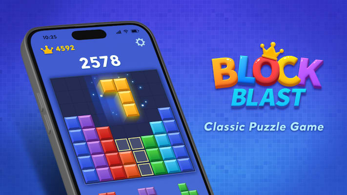 Block Blast Mod APK Gameplay Screenshot 1 – MOD Menu