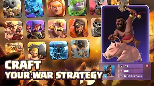 Clash of Clans Mod APK Gameplay Screenshot 3 – Premium unlocked