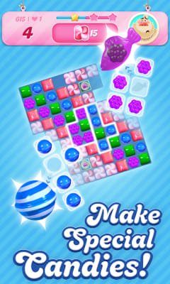 Candy Crush Saga Mod APK Gameplay Screenshot 2 – All Levels Unlocked