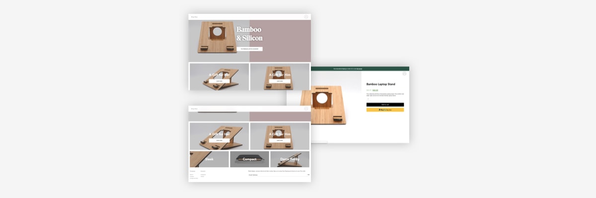 Photo of UX design mockup for client