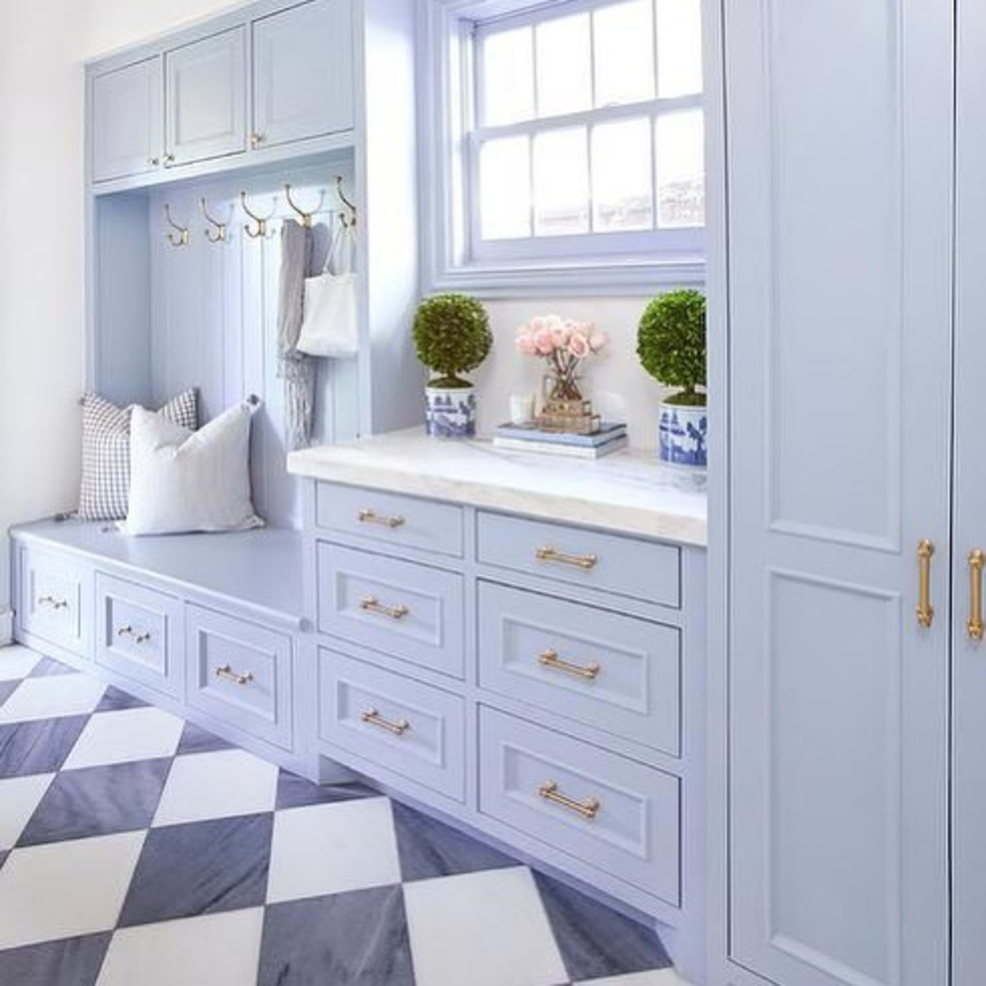 Powder Blue Mudroom