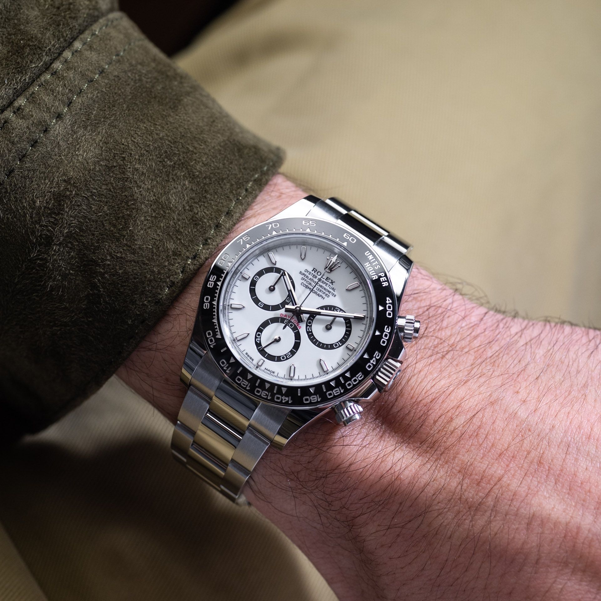 Watch White Face Ceramic Daytona Rolex Daytona “Panda“ Terzi Watches