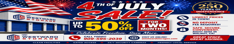 Image showing promotional deals at self storage facility Westward Storage, 3859 Valley Blvd, Walnut, CA, 91789