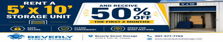 Image showing promotional deals at self storage facility Beverly Street Storage, 2235 E 12th St, Casper, WY, 82609