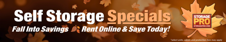 Image showing promotional deals at self storage facility StoragePRO Self Storage of Carmel, 9640 Carmel Valley Rd, Carmel, CA, 93923
