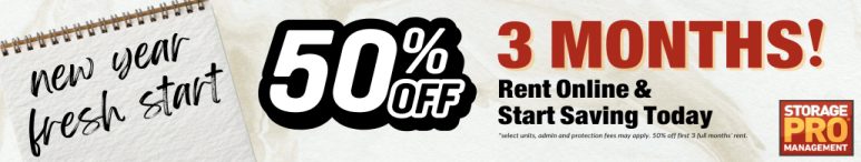 Image showing promotional deals at self storage facility Lucerne Valley Self Storage, 31420 CA-18, Lucerne Valley, CA, 92356