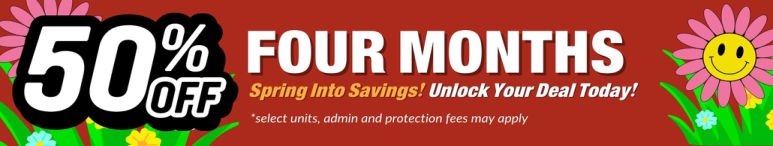 Image showing promotional deals at self storage facility Budget Mini Storage, 1550 Glendale Ave, Hanford, CA, 93230