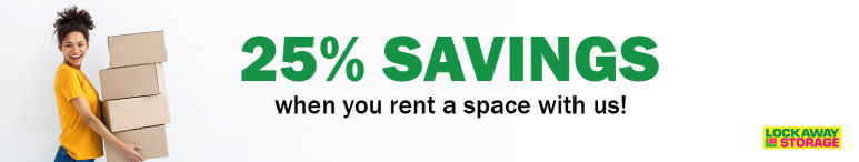 Image showing promotional deals at self storage facility Lockaway Storage, 17402 O'Connor Rd, San Antonio, TX, 78247