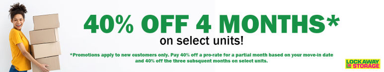 Image showing promotional deals at self storage facility Lockaway Storage, 18913 I-35 North, Schertz, TX, 78154