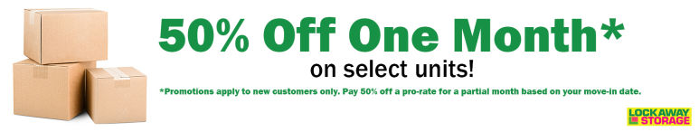 Image showing promotional deals at self storage facility Lockaway Storage, 3626 New Boston Rd, Texarkana, TX, 75501