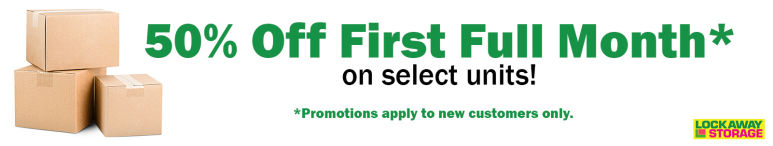 Image showing promotional deals at self storage facility Lockaway Storage, 5308 W 7th Street, Texarkana, TX, 75501