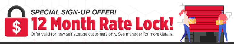 Image showing promotional deals at self storage facility National Self Storage SIL1, 8611 N. Continental Reserve Loop, Tucson, AZ, 85743