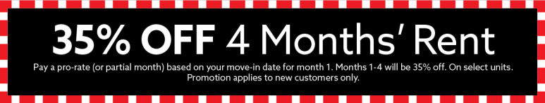 Image showing promotional deals at self storage facility Storelocal Storage, 104 W Grove St, Middleborough, MA, 02346