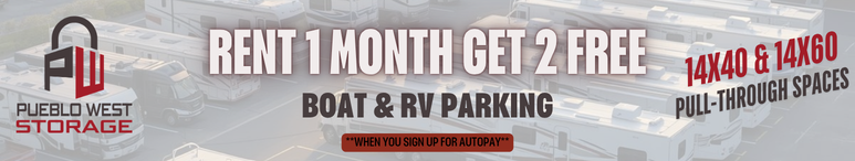 Image showing promotional deals at self storage facility Pueblo West Storage, 359 E. Enterprise Dr, Ste 20, Pueblo West, CO, 81007