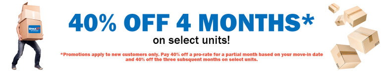 Image showing promotional deals at self storage facility StaxUP Storage, 27437 Murrieta Road, Sun City, CA, 92585