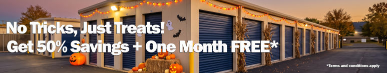 Image showing promotional deals at self storage facility Desert Self Storage, 66251 Dillon Rd, Desert Hot Springs, CA, 92240
