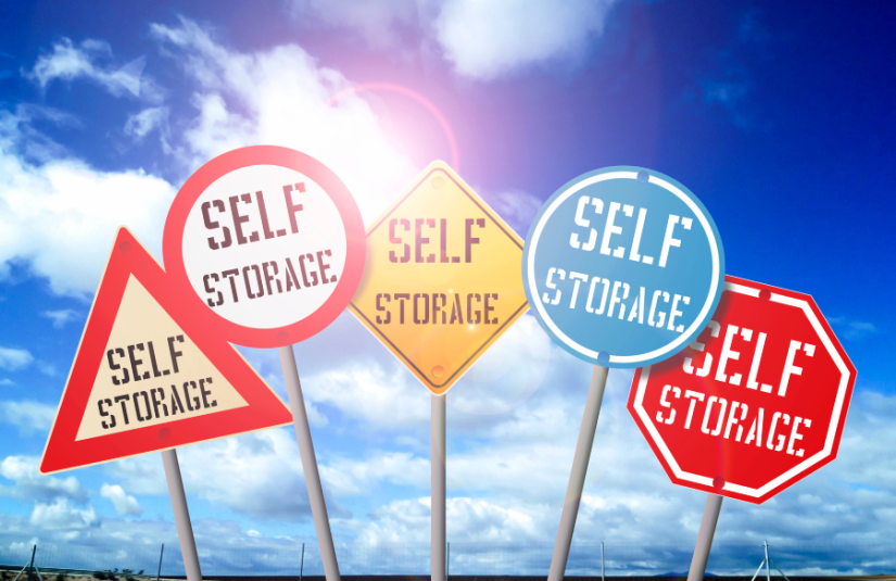Signs that say Self Storage