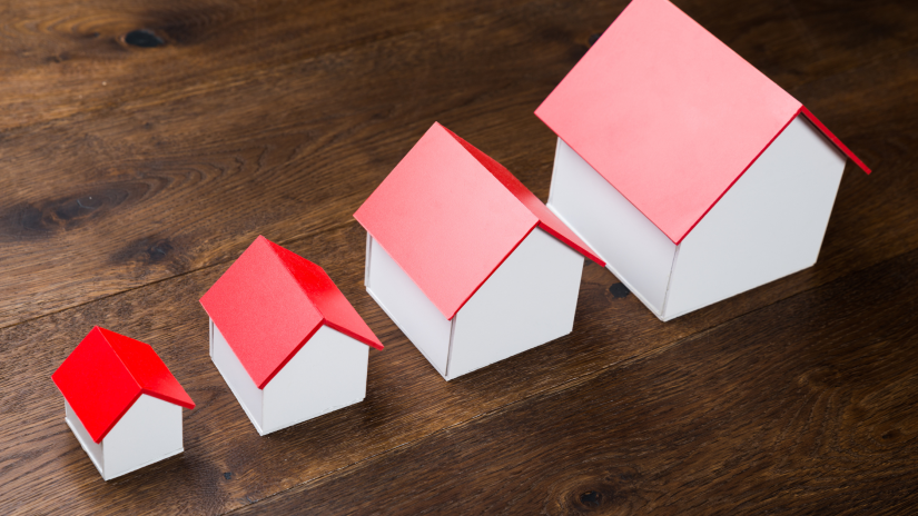 different sizes of houses