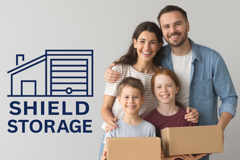 Family moving at Shield Storage Centers