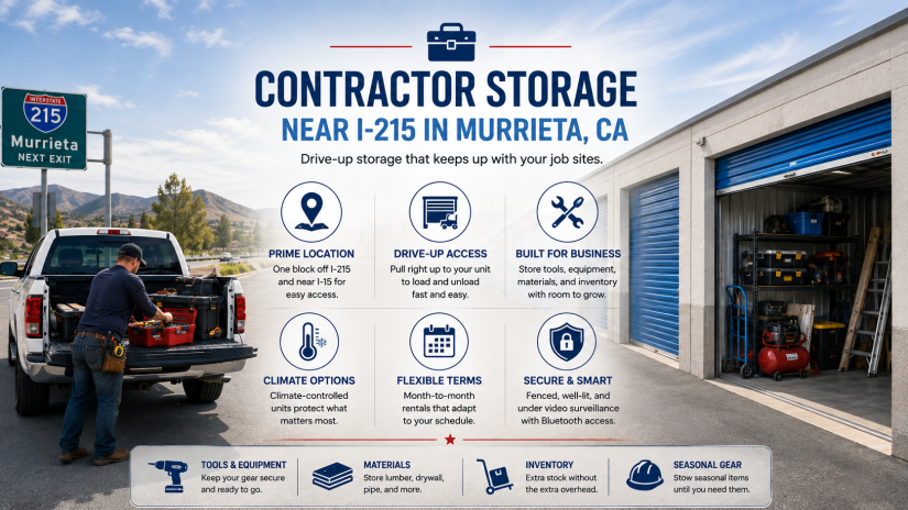 Contractor Storage Near Murrieta I-215