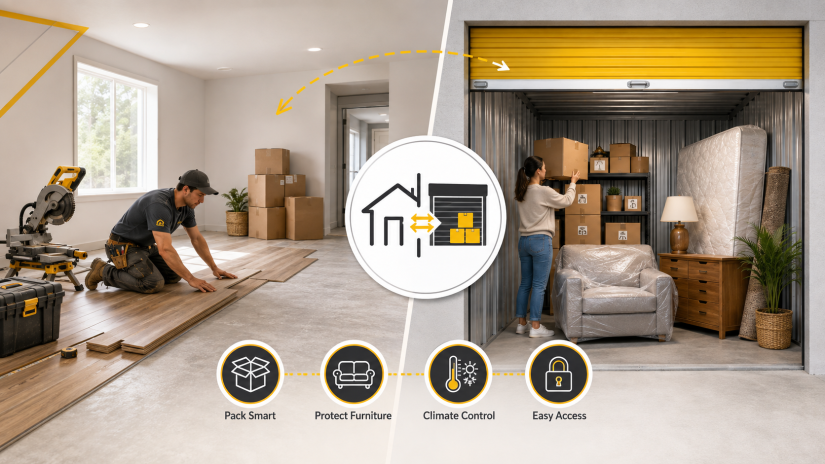 From Home Renovation to Organized Storage at Yellow Door Storage in Lantana, TX