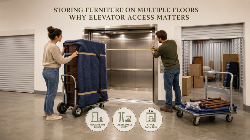 Measuring Elevator Access for Furniture Storage