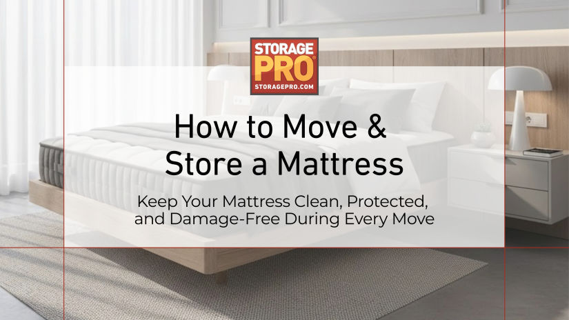 Image of how to move and store a mattress