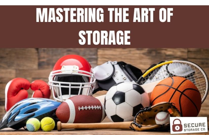 secure storage to store sports gear