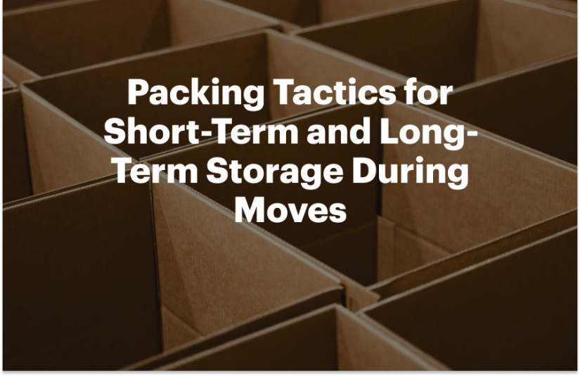 Packing Tactics for Short-Term and Long-Term Storage During Moves