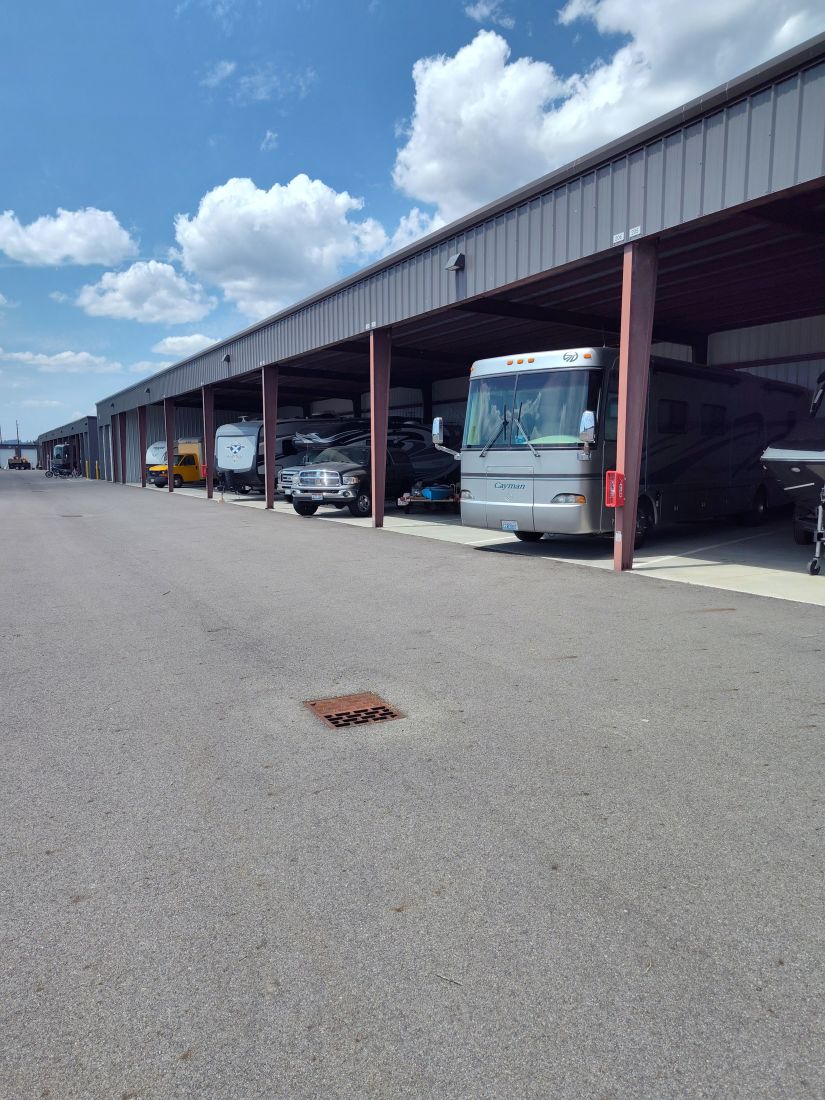Image of covered RV Storage in Spokane Valley, WA Barker Storage