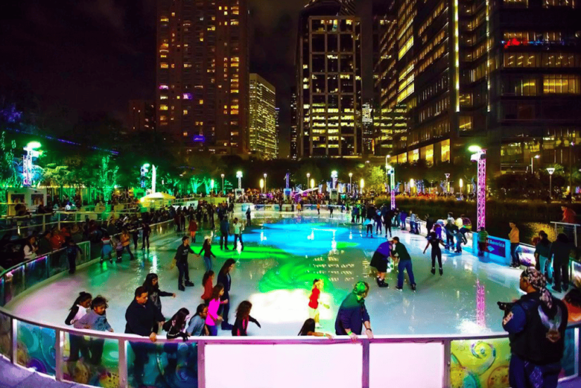 houston skating in winter