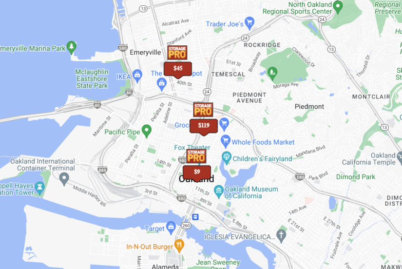 Oakland CA StoragePRO locations