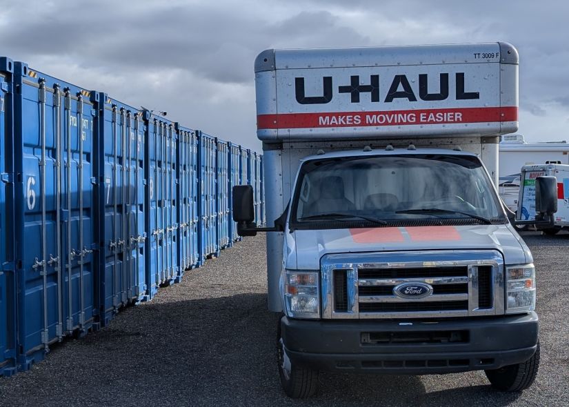 Uhaul and Shipping containers