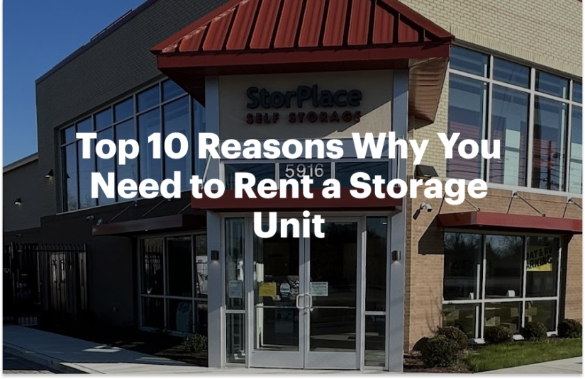 Top 10 Reasons Why You Need to Rent a Storage Unit