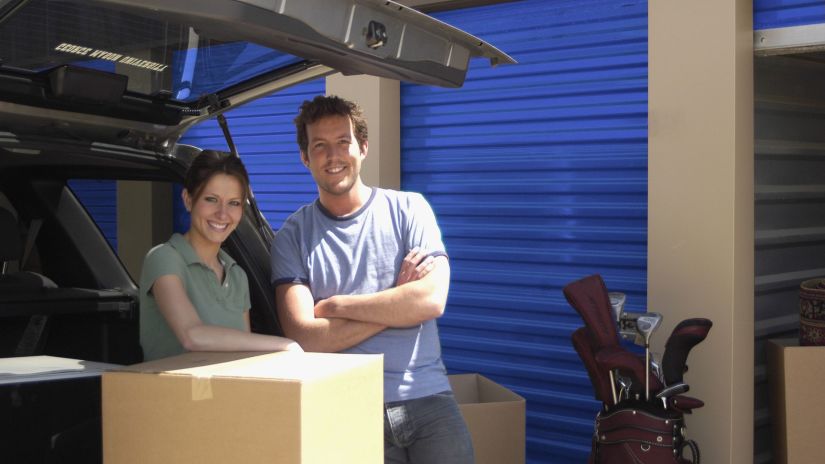 Furniture stored in secure self storage during a home remodel in Walnut CA