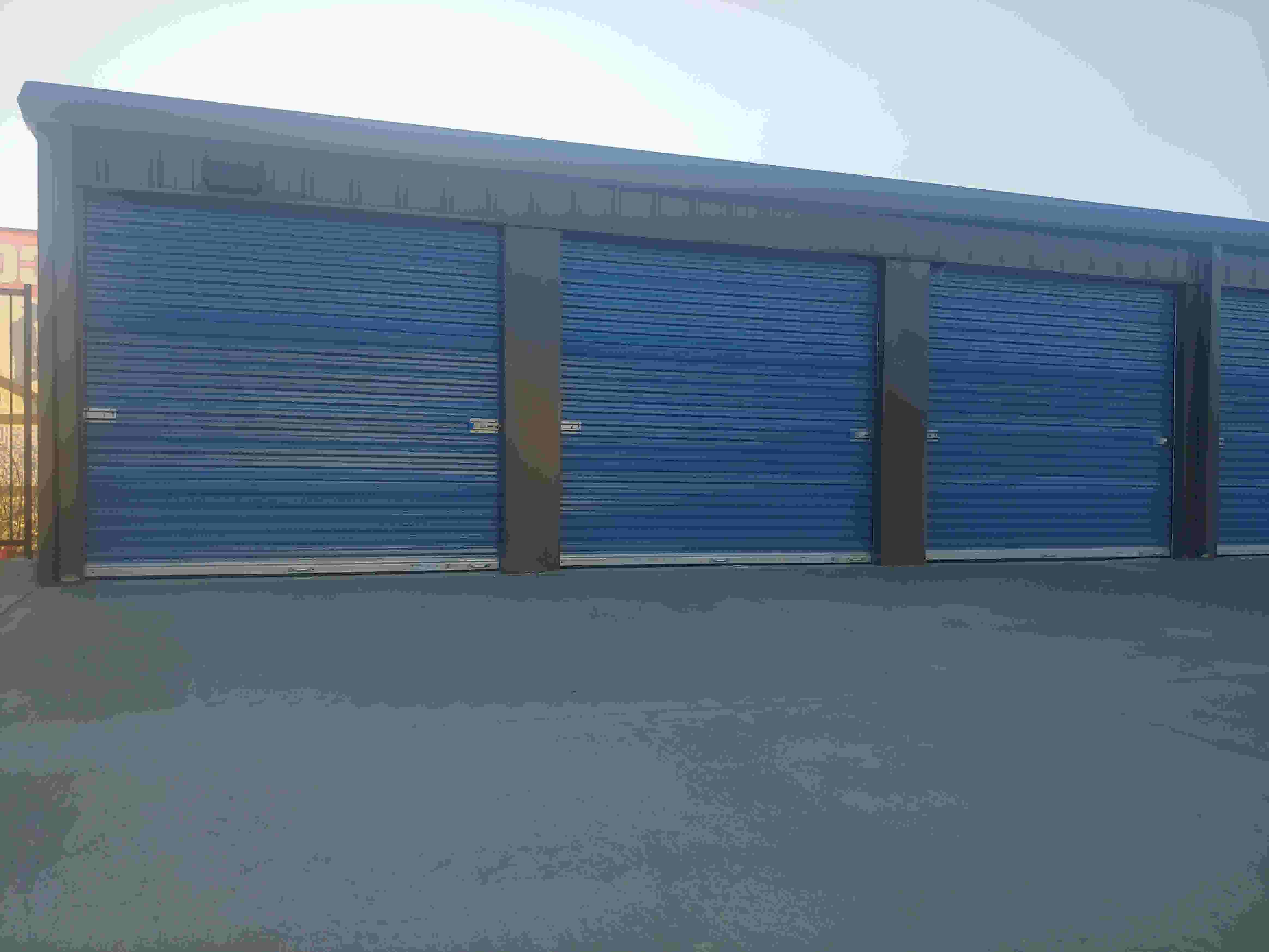 Storage Units With Blue Doors