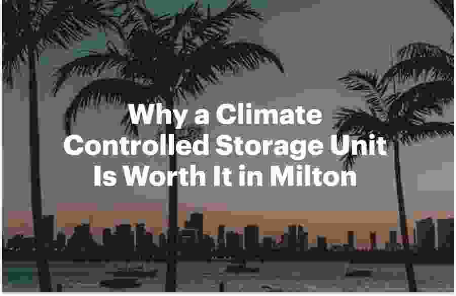 Why a Climate Controlled Storage Unit Is Worth It in Milton