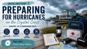 Hurricane storage timeline - Crystal Coast