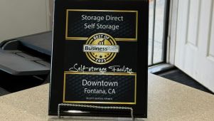 Best Self-Storage in Fontana Award