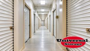 Climate-controlled self-storage units at Universal Storage in Providence Village, TX