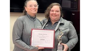 Manager Receiving Award